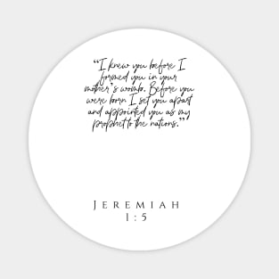 Jeremiah 1:5 Magnet